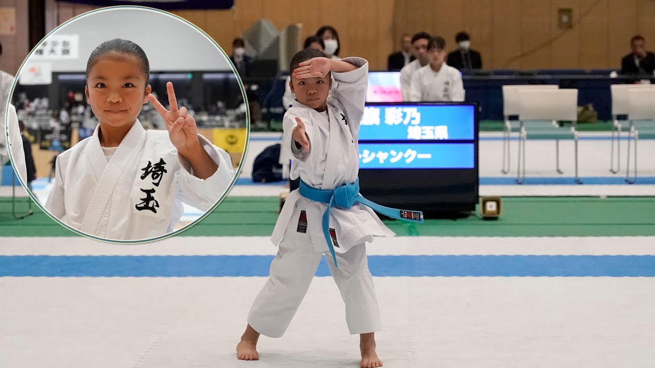 小学４年生女子形 決勝演武青 クーシャンクー 第12回関東少年少女空手道選手権大会