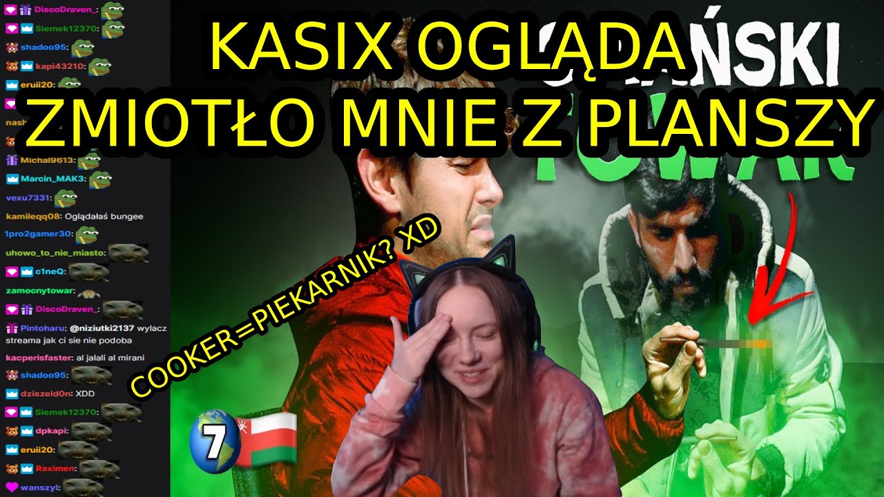 Kasix ogląda ZMIOTŁO MNIE Z PLANSZY - 80DDŚ #7 + chat reakcja