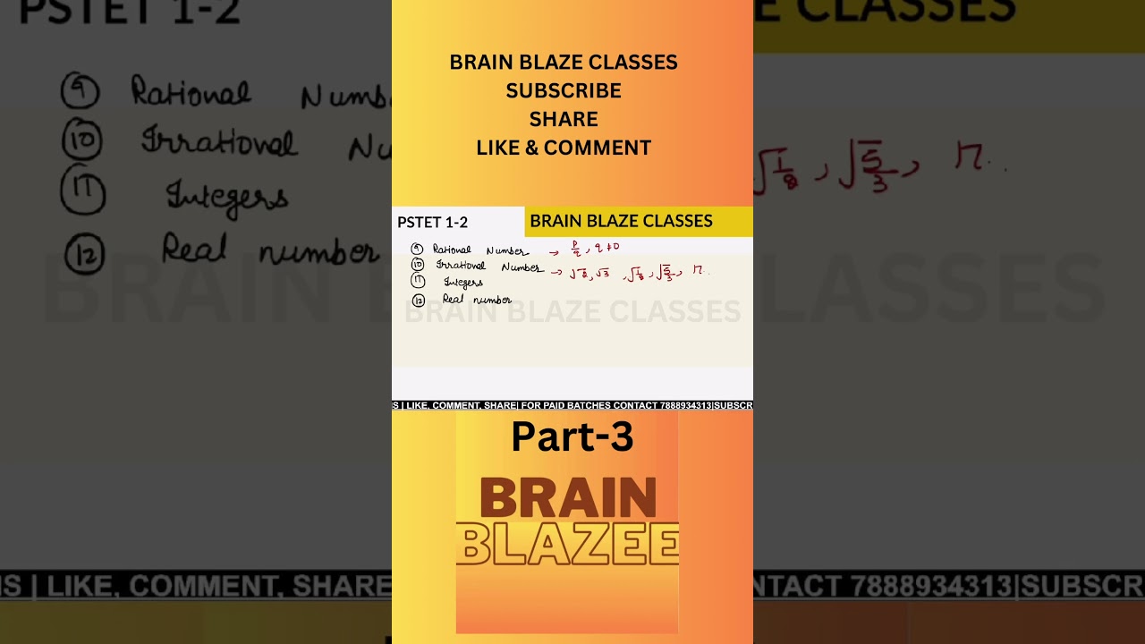 Number system part 3…. Subscribe for free coaching classes for pstet 