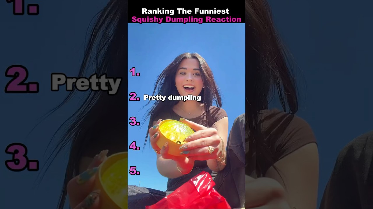 Ranking The Funniest Squishy Dumpling Reaction moments 🥟 #fidgettoys #unboxing #funnyreactions