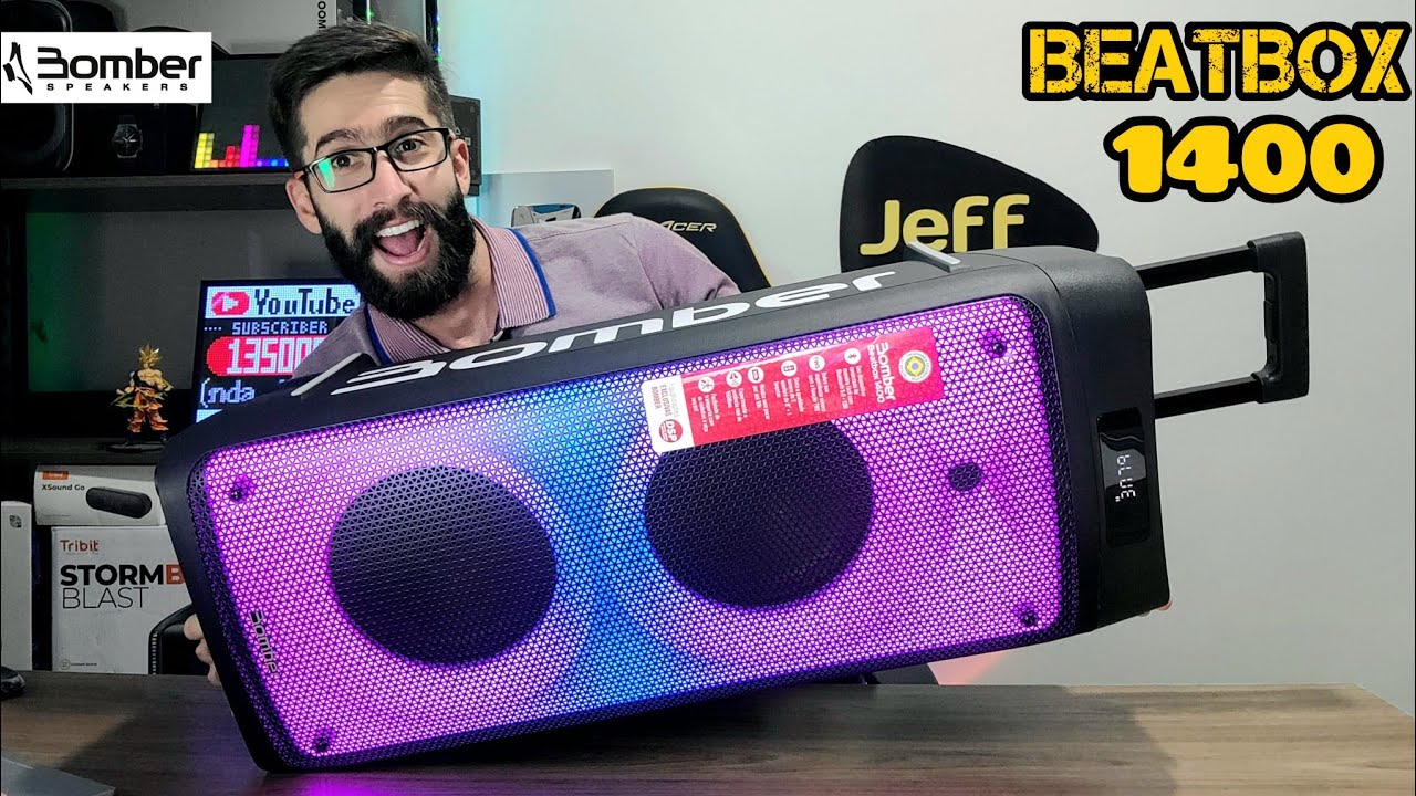 BOMBER BEATBOX 1400 160W: A Caixa de som MATADORA de JBL PARTYBOX 310! E Mais BARATA! (Análise)