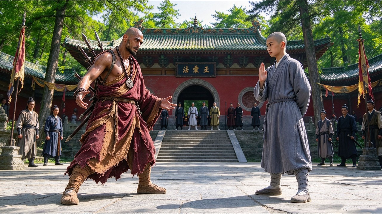 Arrogant Foreign Master Dares To Mock Shaolin&mdash;Destroyed By A Novice's Basic Fist!