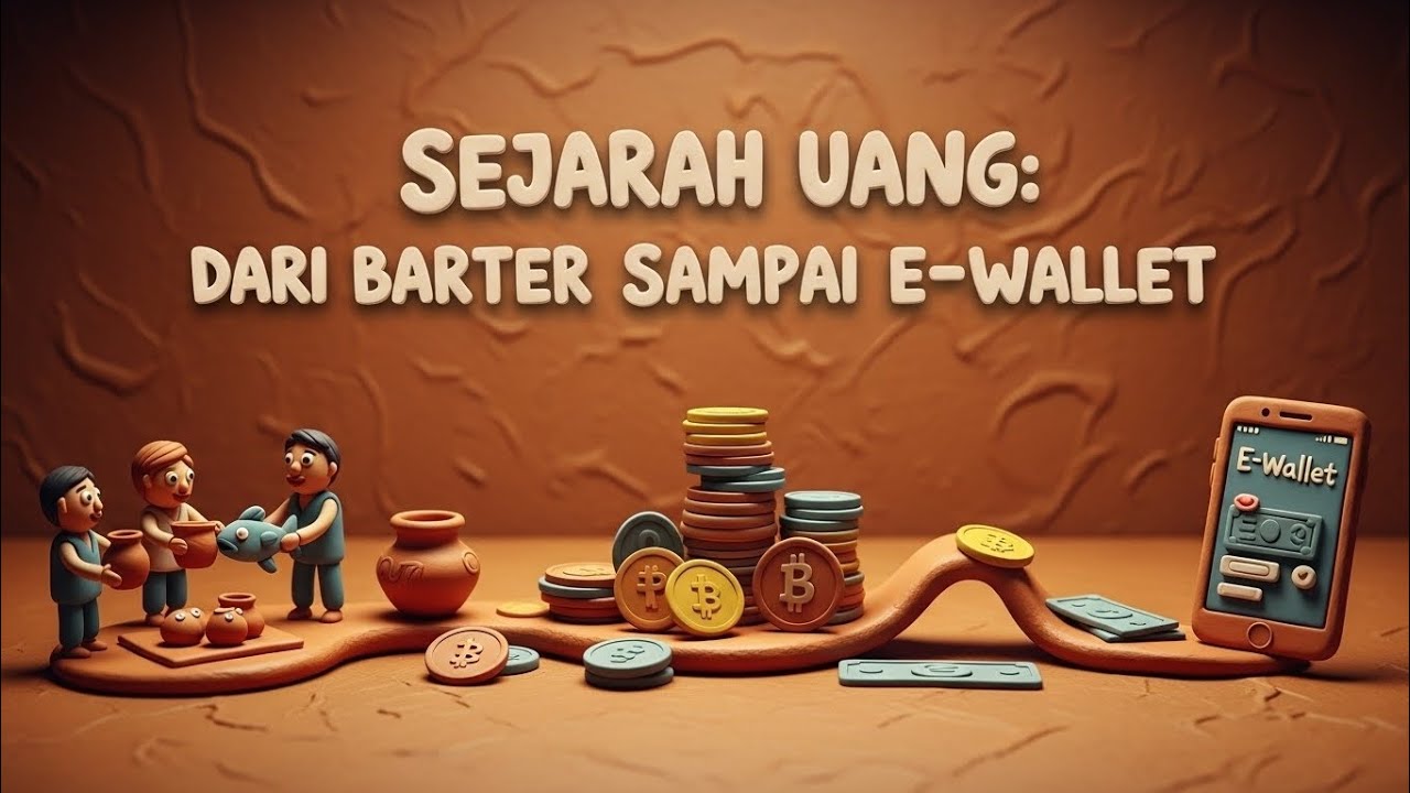 Sejarah Uang: Dari Barter Sampai E-Wallet | Fakta Unik & Edukasi Clay Animation