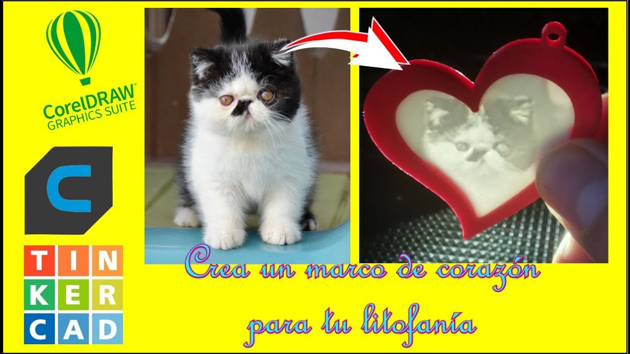 Marco de corazón para tus litofanias
