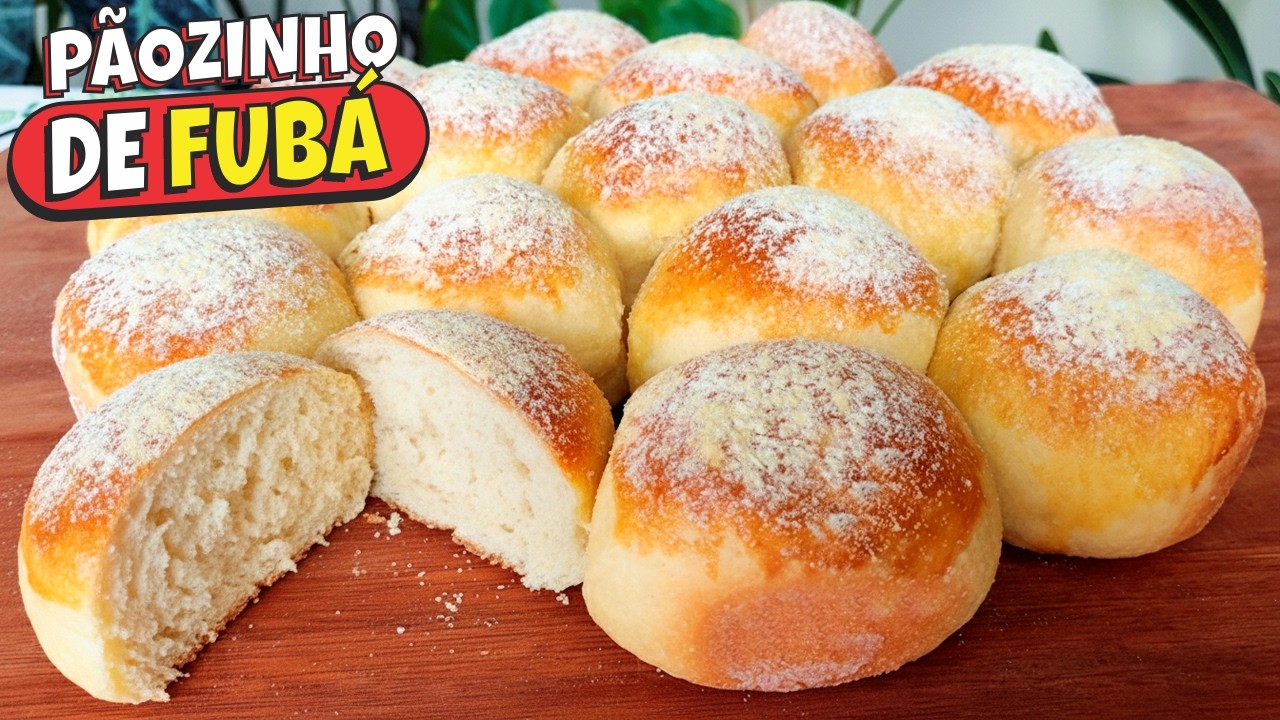 SUPER FÁCIL❗😱 PÃO DE FUBÁ CASEIRO FOFINHO A SEMANA INTEIRA E FICA DELICIOSO!