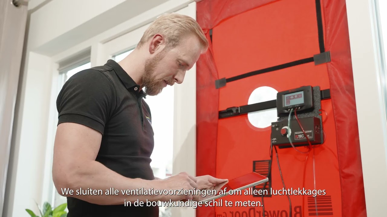 Blowerdoortest door Invent