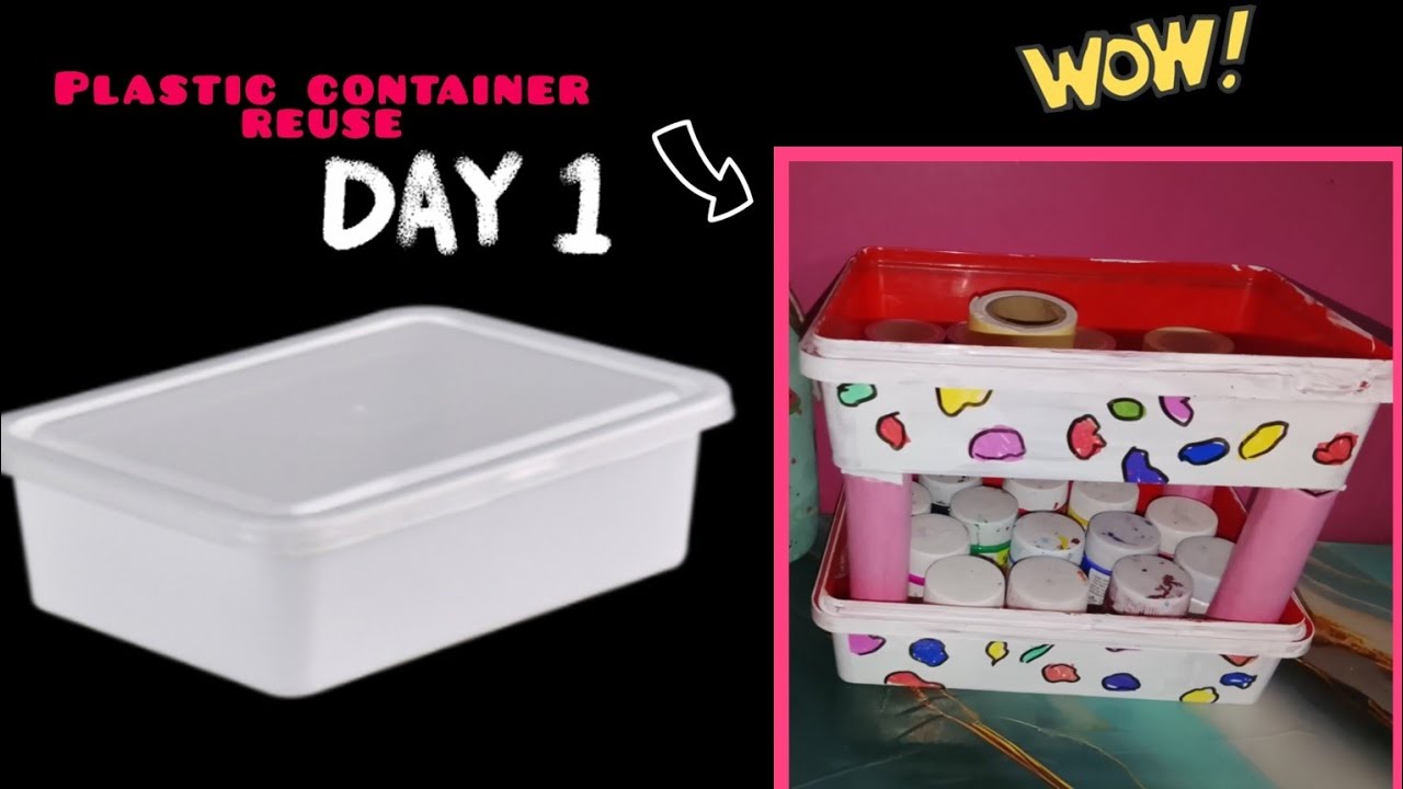 Plastic container reuse Idea day 1 
