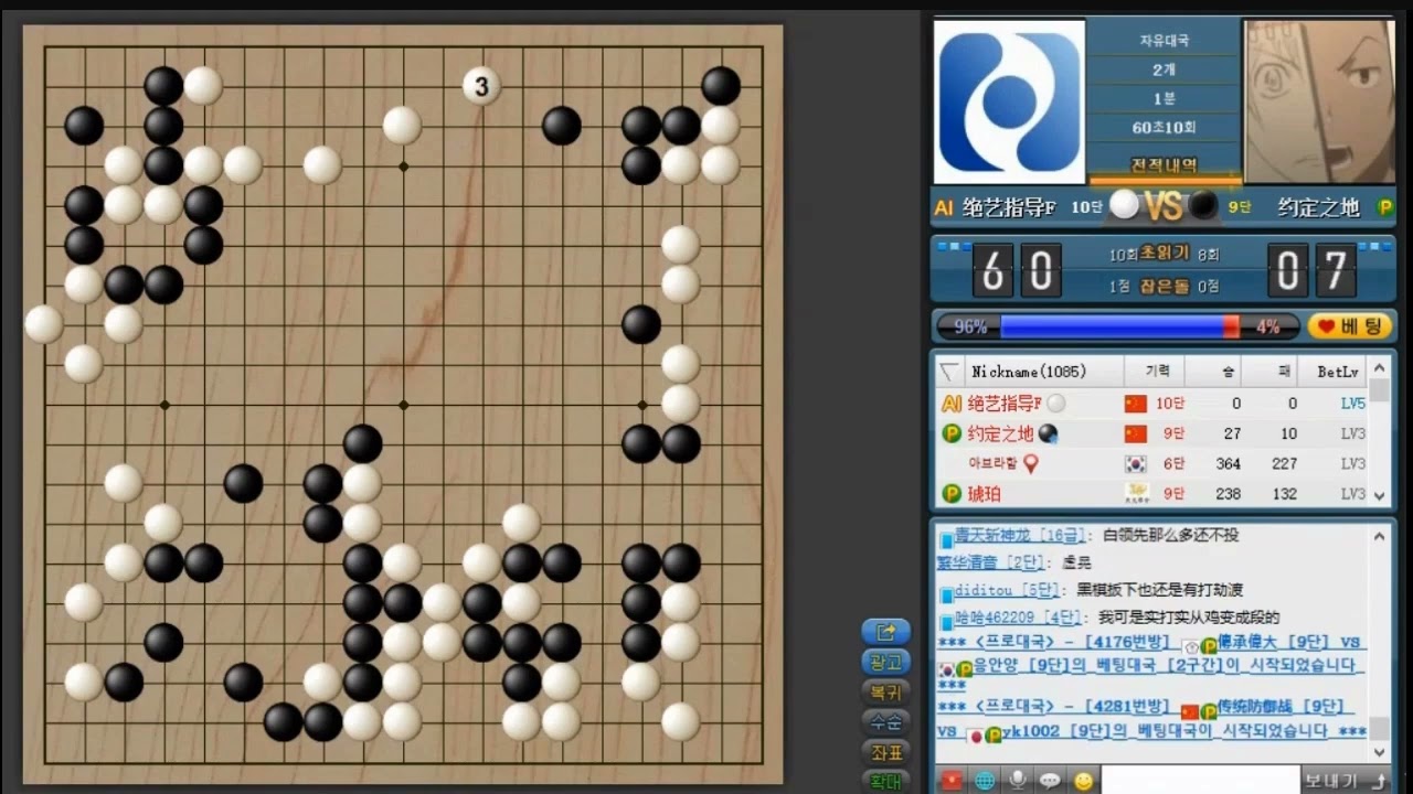 예전 인기영상 / 세계 최고수 인공지능 절예(绝艺指导)에게 2점 깔고 덤비는 프로들 / 승률90% 아무도 못이겨요.  그냥 보세요.  ㅎㅎ/ #바둑 #go #围棋