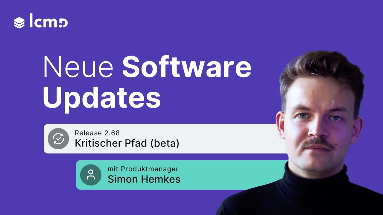 Teaser: Kritischer Pfad (beta) in der Lean Construction Software lcmd