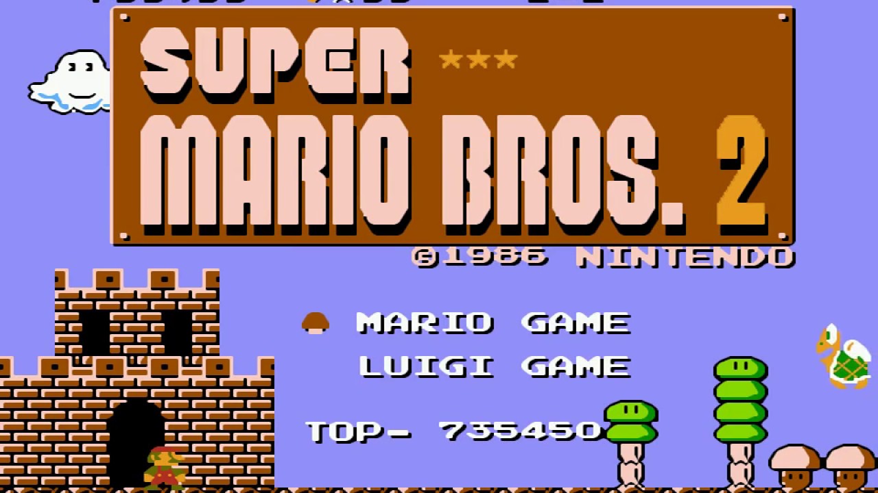 Super Mario Bros 2 Lost Levels [FDS] - walkthrough with warp zones (720p 60 fps)