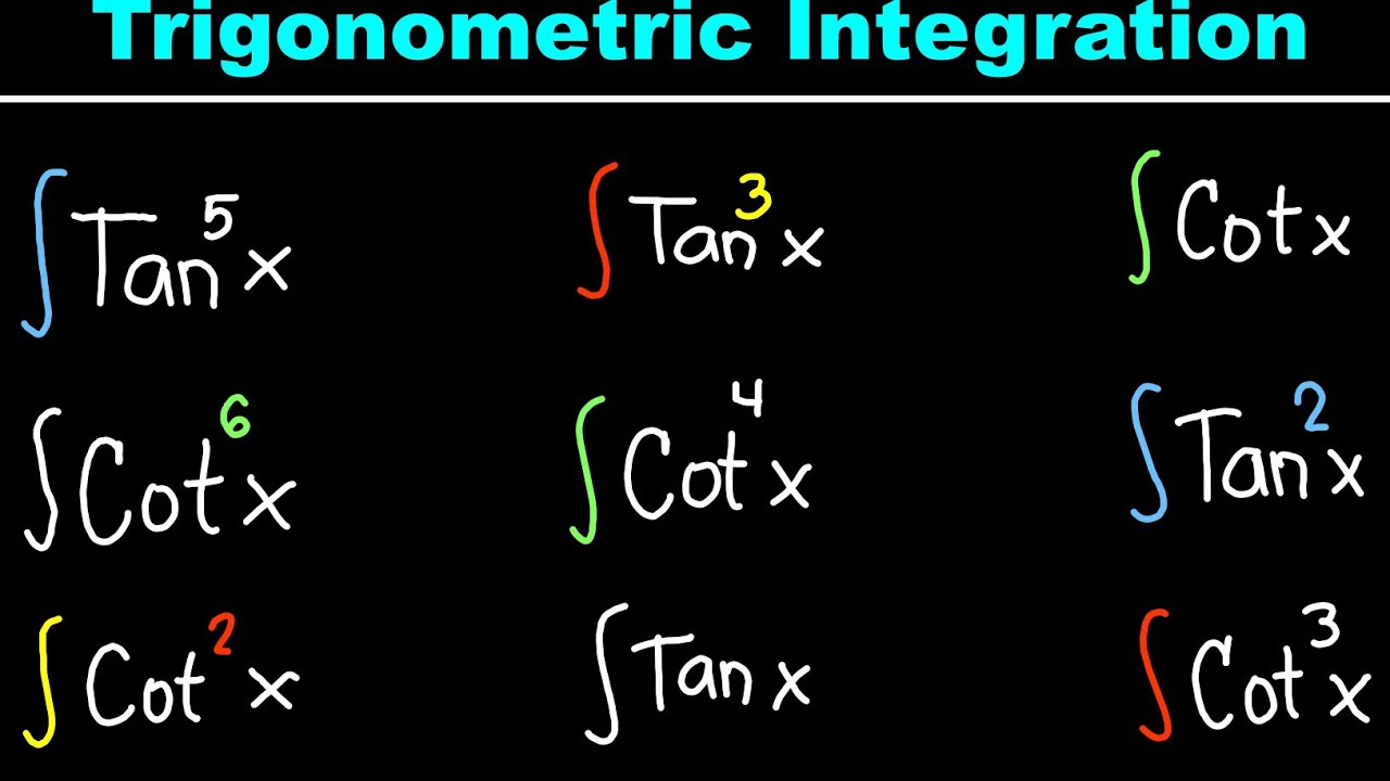 Integration - Tan & Cot