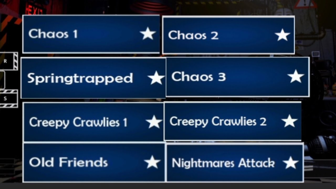Последний восемь челенджей. Ultimate custom night