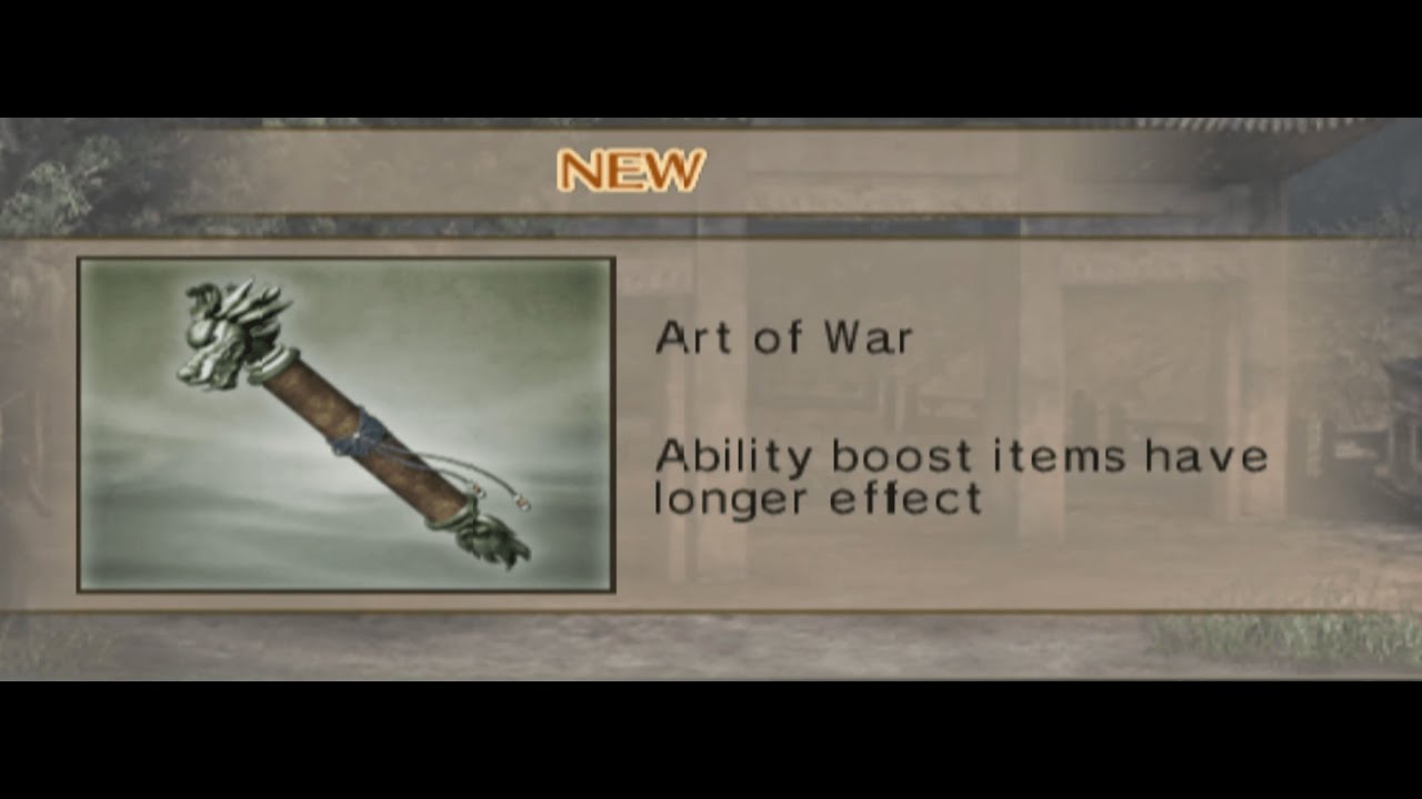 Dynasty Warriors 5: Xtreme Legends - Tutorial mendapatkan Art Of War, BISA NAMBAH WAKTU BUAT KAPAK!