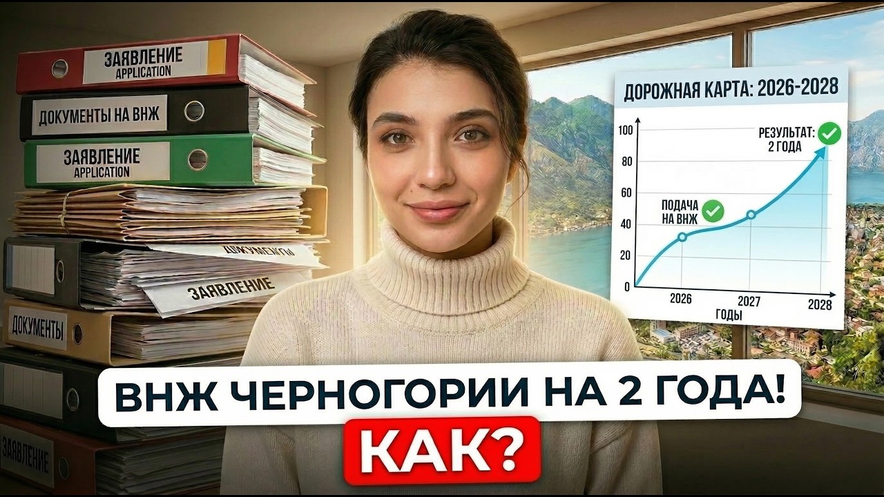 ВНЖ Черногории — оформила сама без агентства. Дешевле, чем кажется