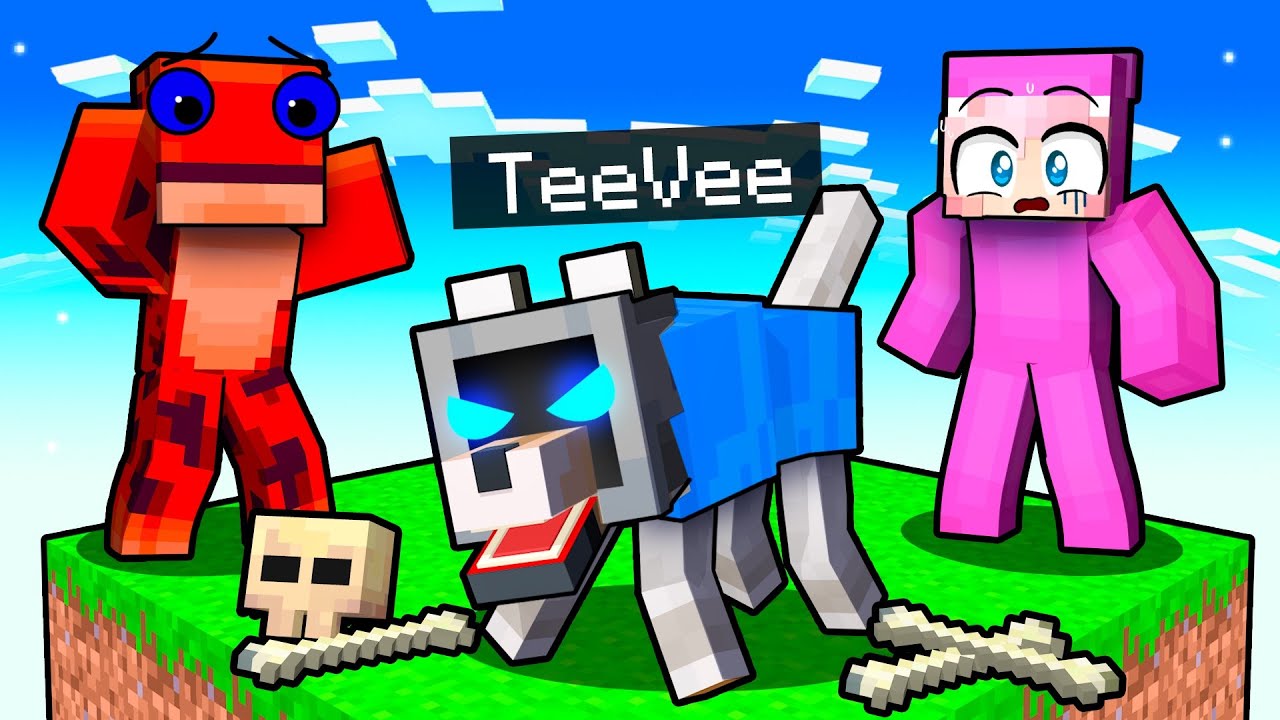 I became a DOG on One Block Minecraft!