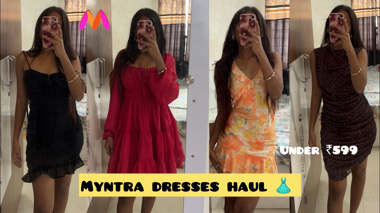 Myntra Dresses Haul Under ₹599! 😍 Party & Casual Outfits Under Budget!
