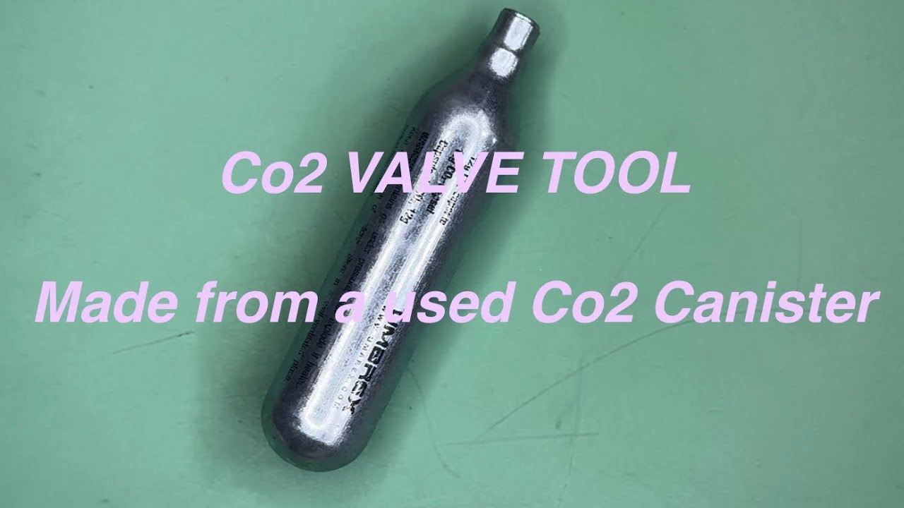 Co2 VALVE TOOL, Made from an old Co2 canister