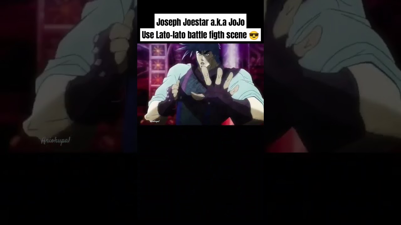 JoJo used Lato-lato battle fight scene 😎😎 #latolatoviral#shorts#jojo#josephjoestar#viral#viralvideo