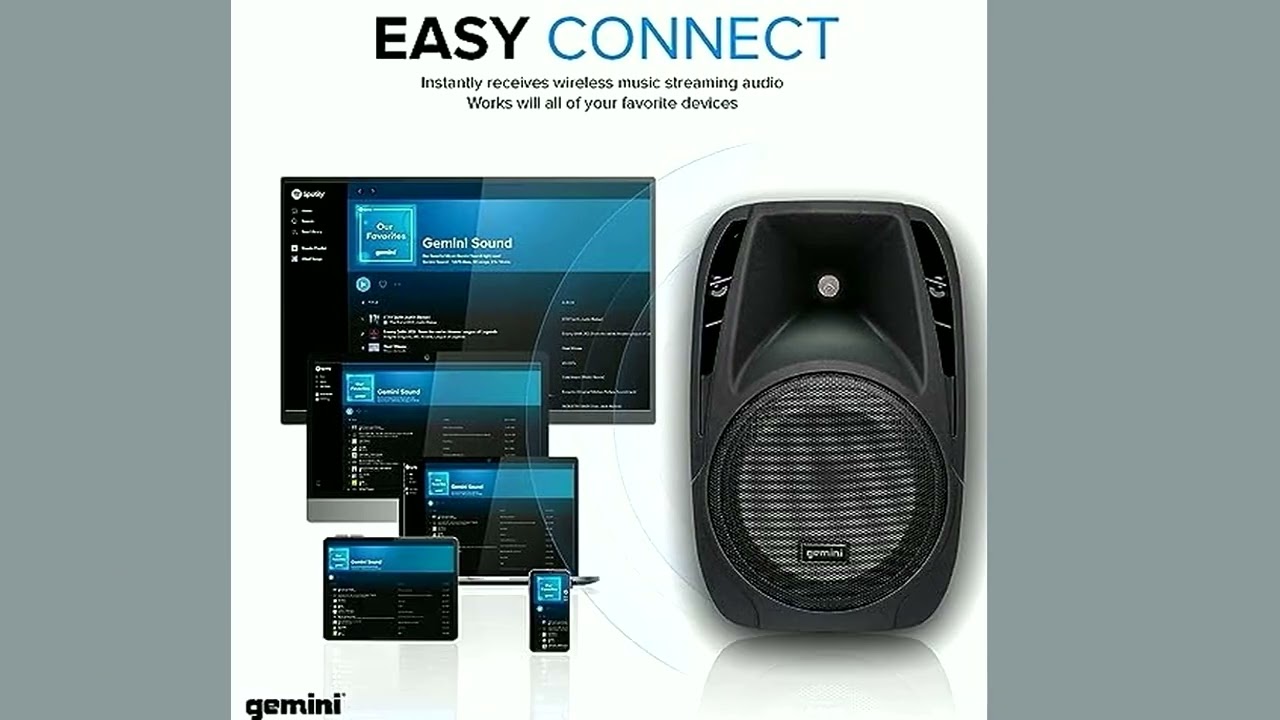 Gemini ES-210MXBLU-ST Review: 600W Portable PA System w/ Stands, 6-Channel Mixer & Dual 10