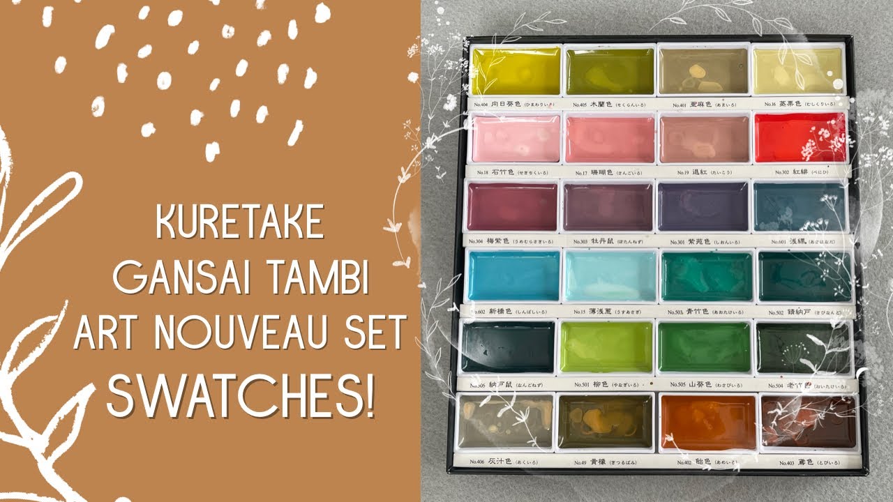 Kuretake Gansai Tambi Art Nouveau set!