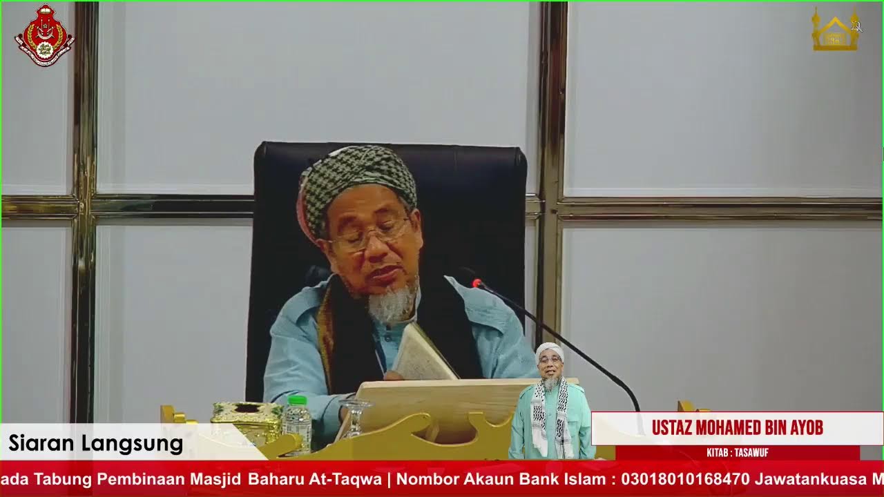 Live | Kitab: Tasawuf | Ustaz Mohamed Bin Ayob | 5.1.2026