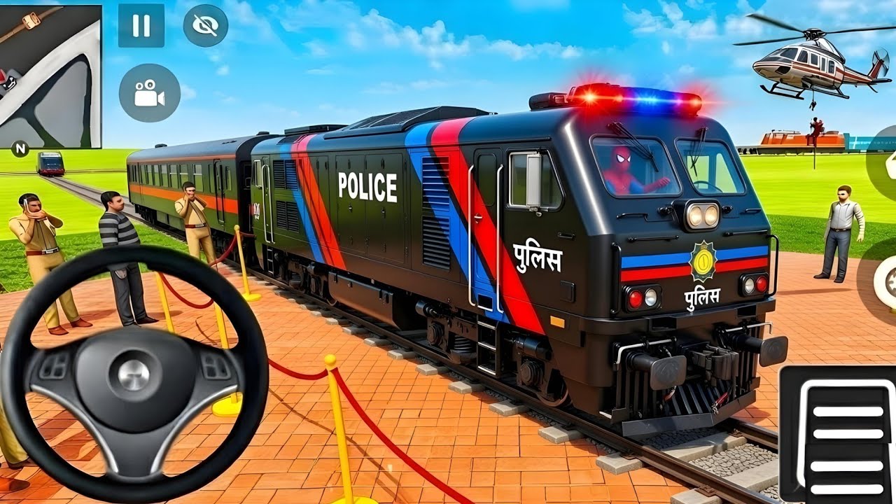 🤑Indian Thift Auto Simulator🤩Indian Showroom Purchase😲Modify Police Wali  Passanger Train& Car🥳Game