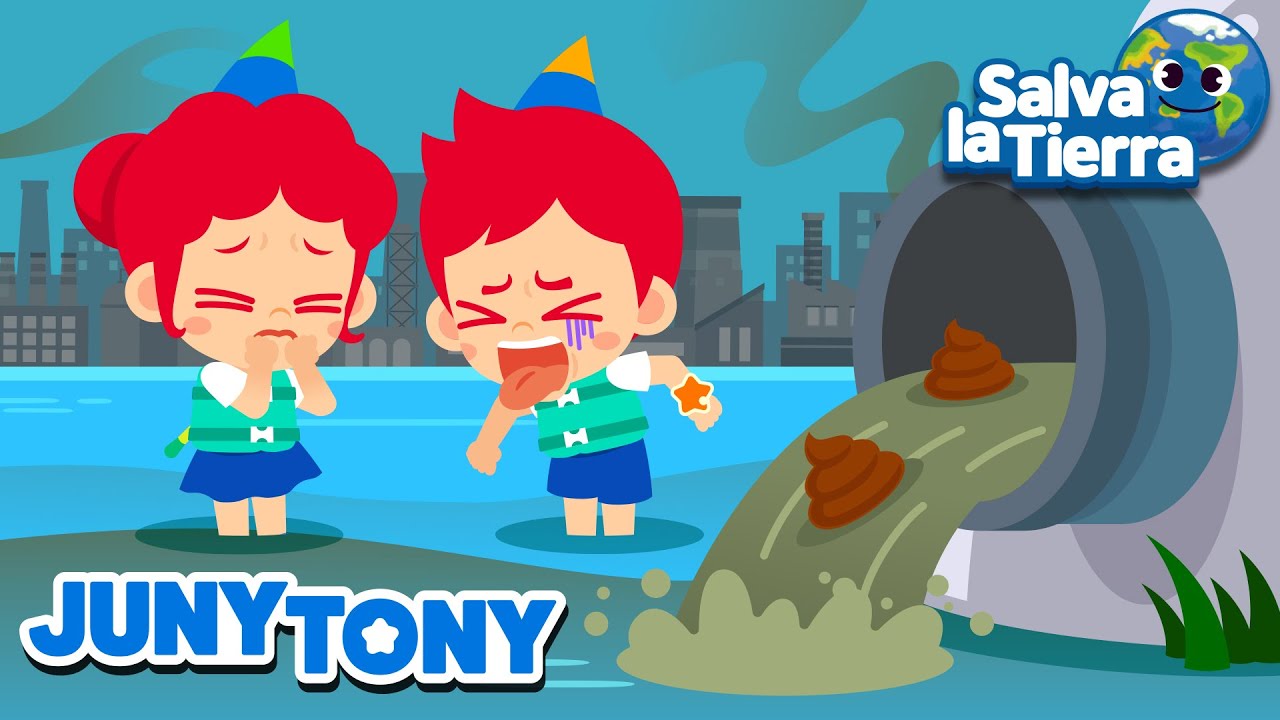 ¡El Agua Huele a Popó! | Salvemos la Tierra | ¿Qué le pasó al Agua? | JunyTony en español