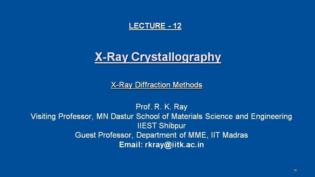 X-Ray Diffraction Methods