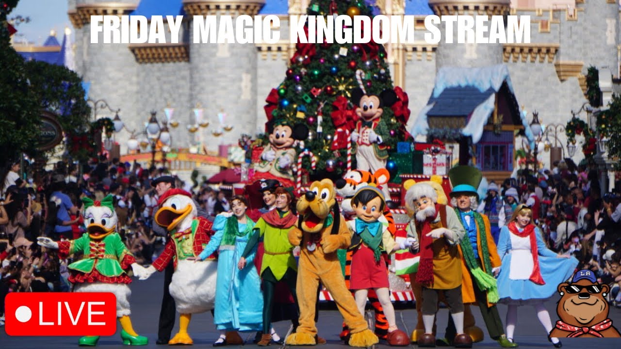 🔴 Live: Friday Magic Kingdom Stream - Mickey's Christmastime Parade, Minnie's Fireworks and more!