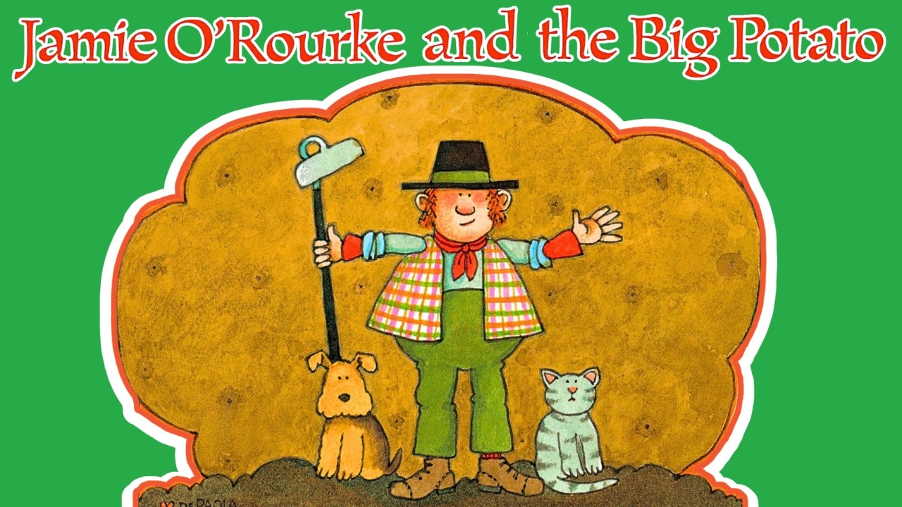☘️ Jamie O'Rourke and the Big Potato 🥔 Kids Book St Patrick's Day Leprechaun Read Aloud Story