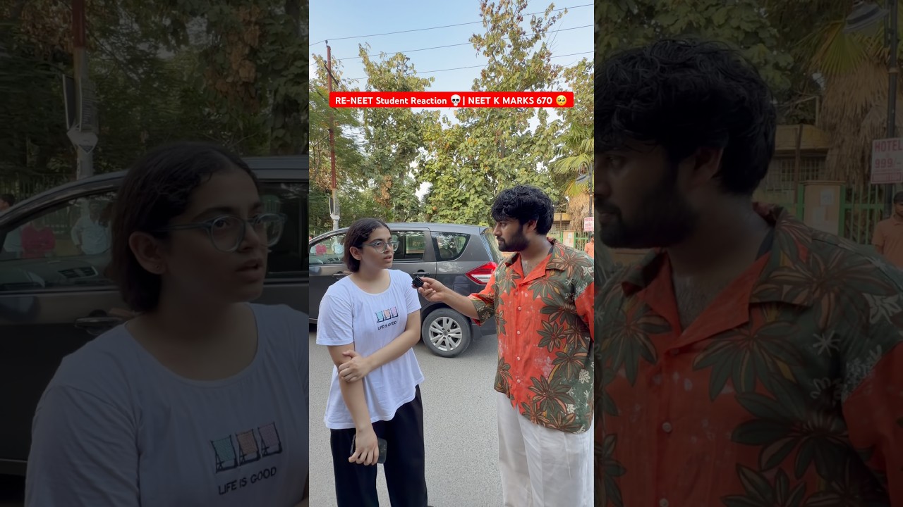 RE-NEET 2026 Paper Tough Tha? 🤯 Students Gave Honest Reactions