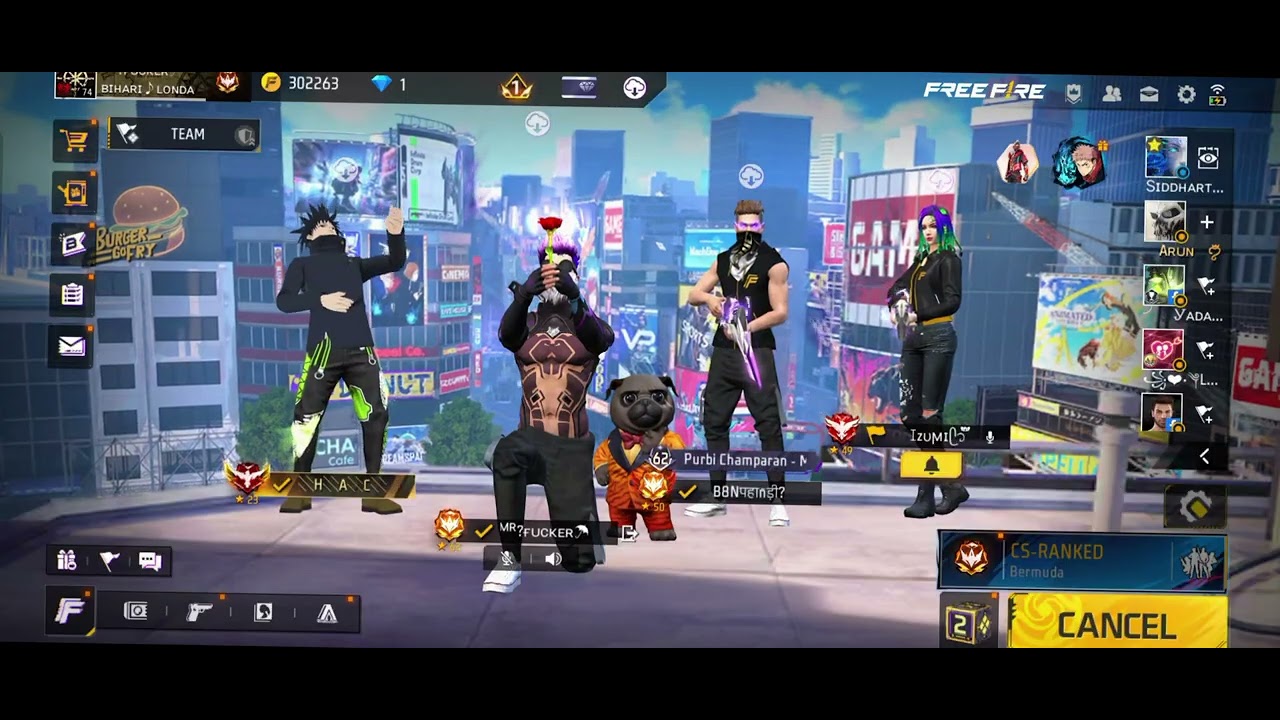 Ek bahut Kamini🤭ladki sab ki faad ke char kar deta hai👊is ladki ki pahle baat suno#freefire #videos🔥