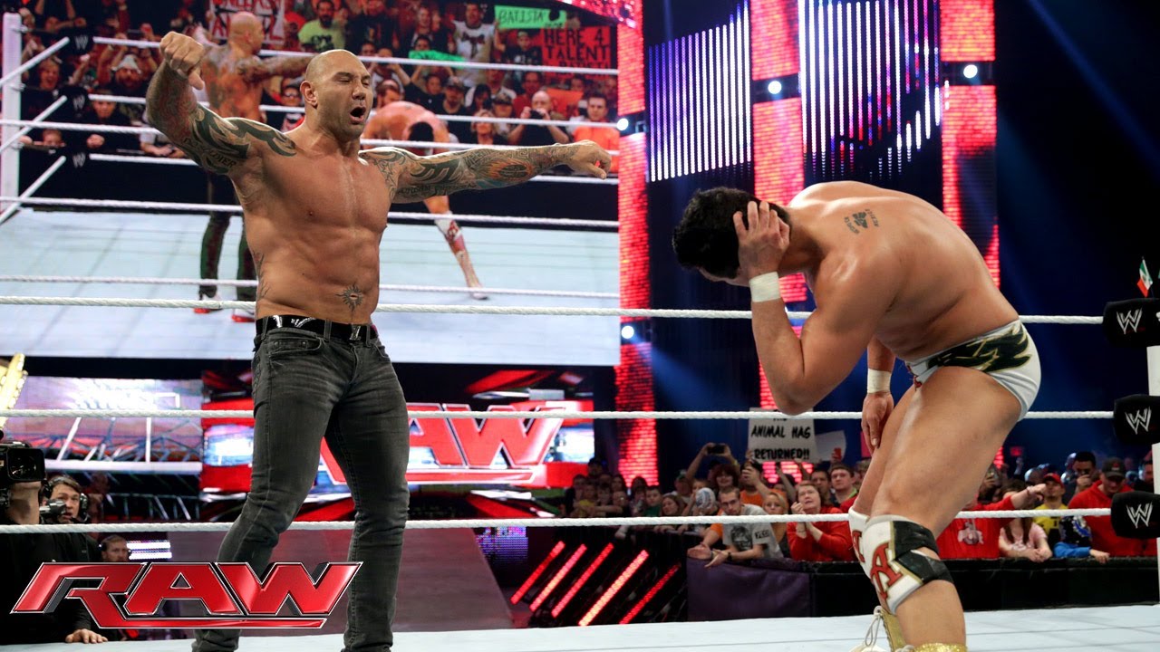 Batista attacks Alberto Del Rio: Raw, Jan. 20, 2014