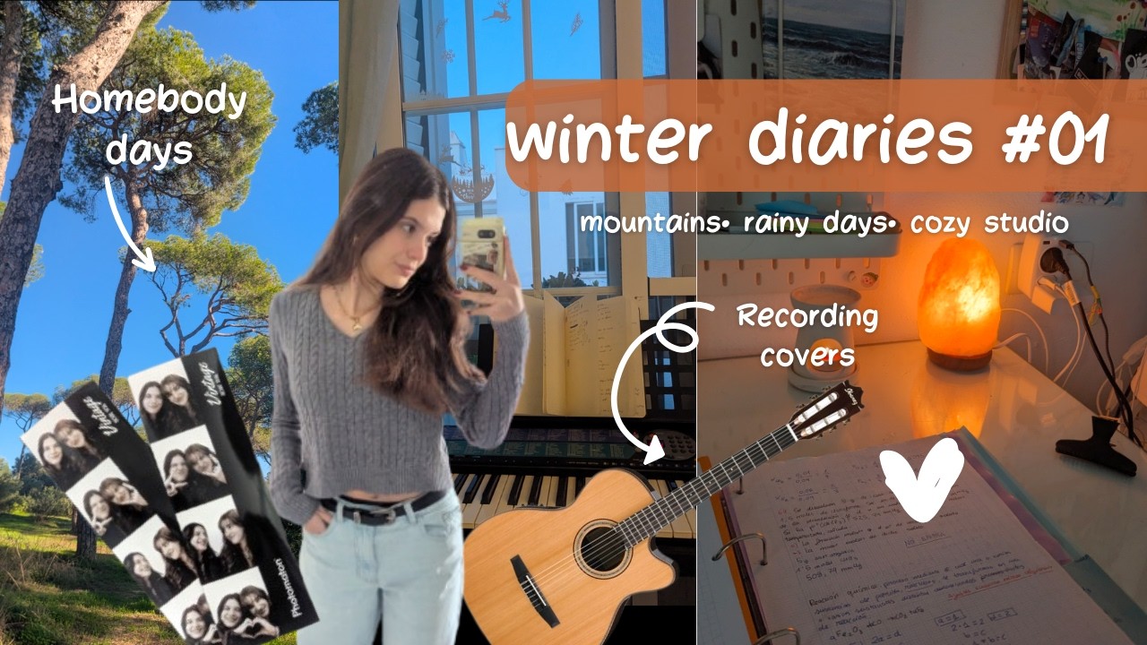 vlog 01 | winter diaries: homebody days, cozy studying, mountains & animal crossing