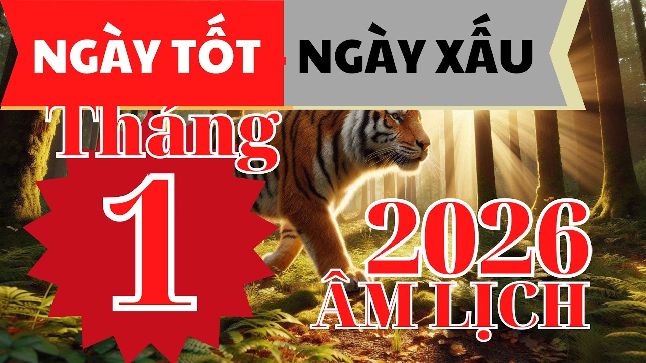 Xem Ngày Tốt Ngày Xấu Tháng 1 Âm  ( Tháng Giêng) 2026 | Chọn Ngày Đại Cát, Tránh Hạn Xấu I XEM NGÀY