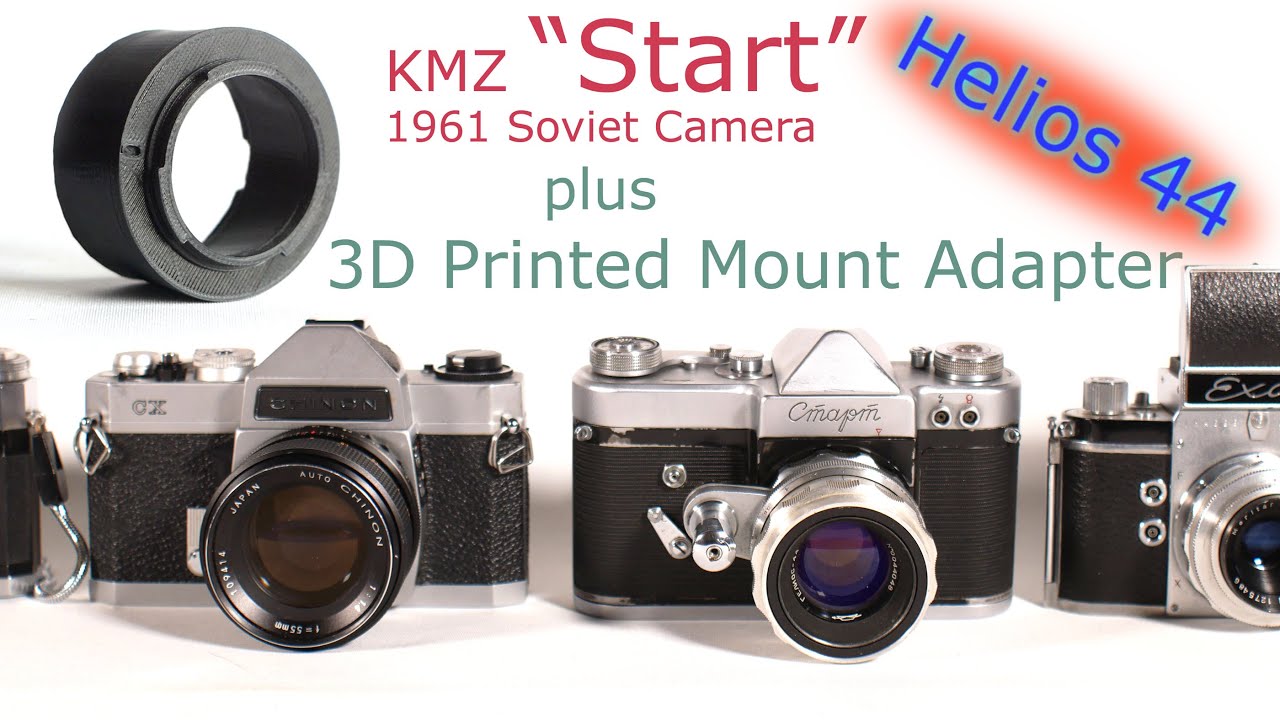 3D Printed Lens Mount Adapter and 1961 Soviet KMZ 