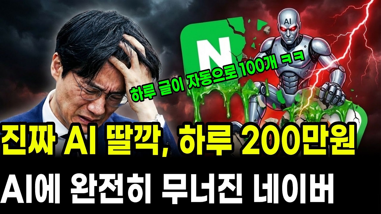 AI 자동화 네이버 블로그로 하루 200만원 ㅋㅋ실제 운영 블로그 공개