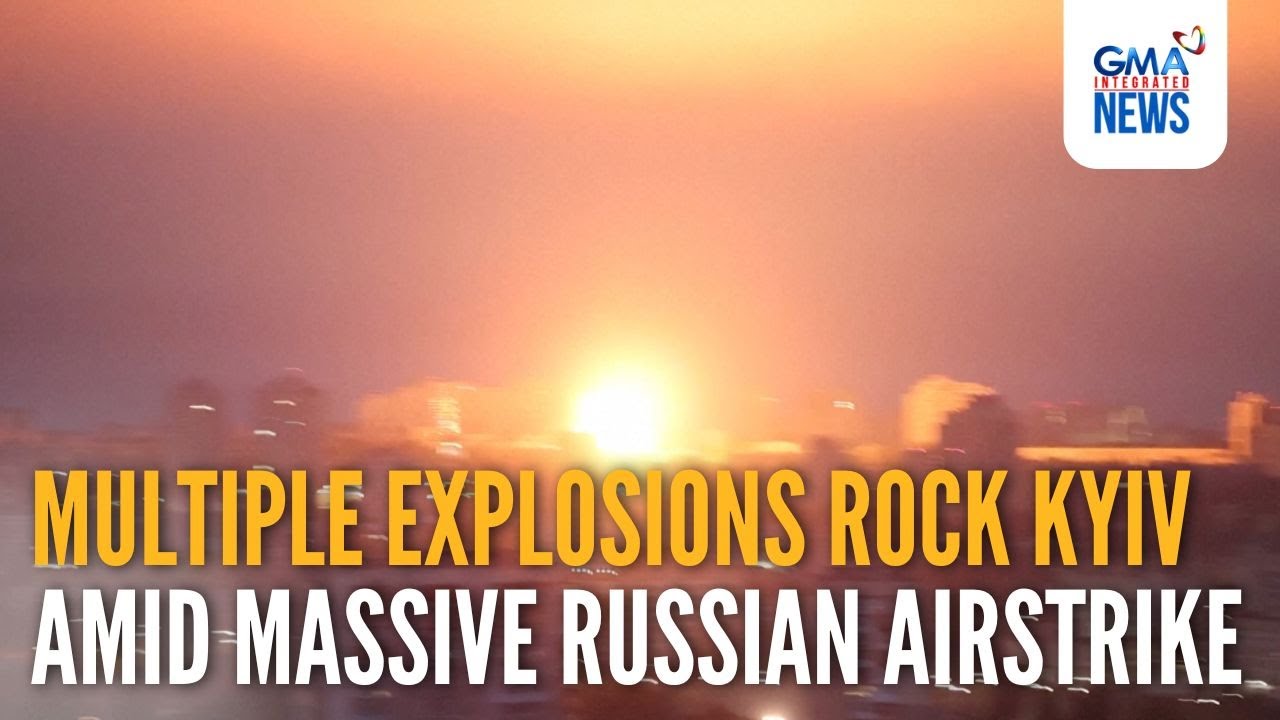 Multiple explosions rock Kyiv amid massive Russian airstrike | GMA Integrated News