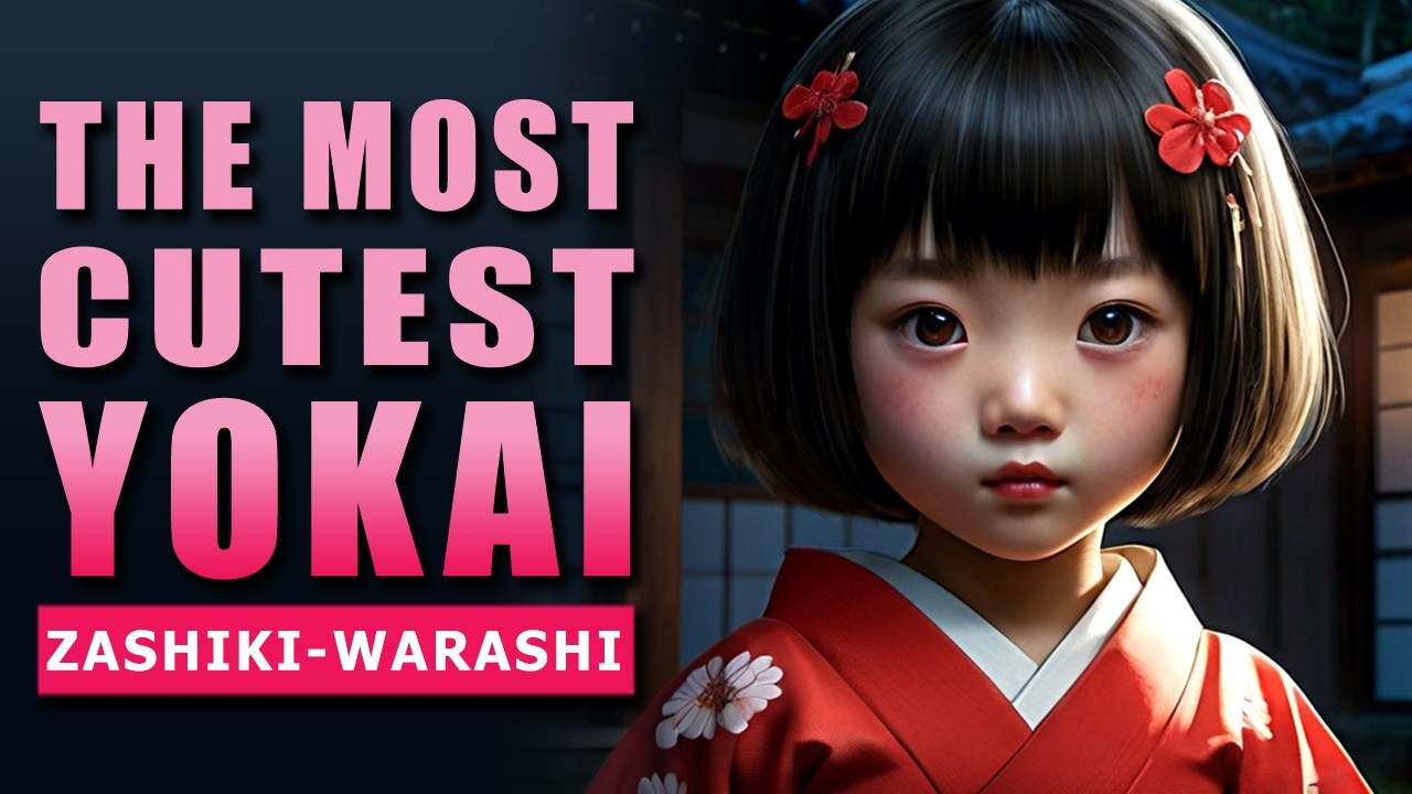 The Cutest Yokai -  Zashiki Warashi Legend Yokai Japan Mythology Scary Stories