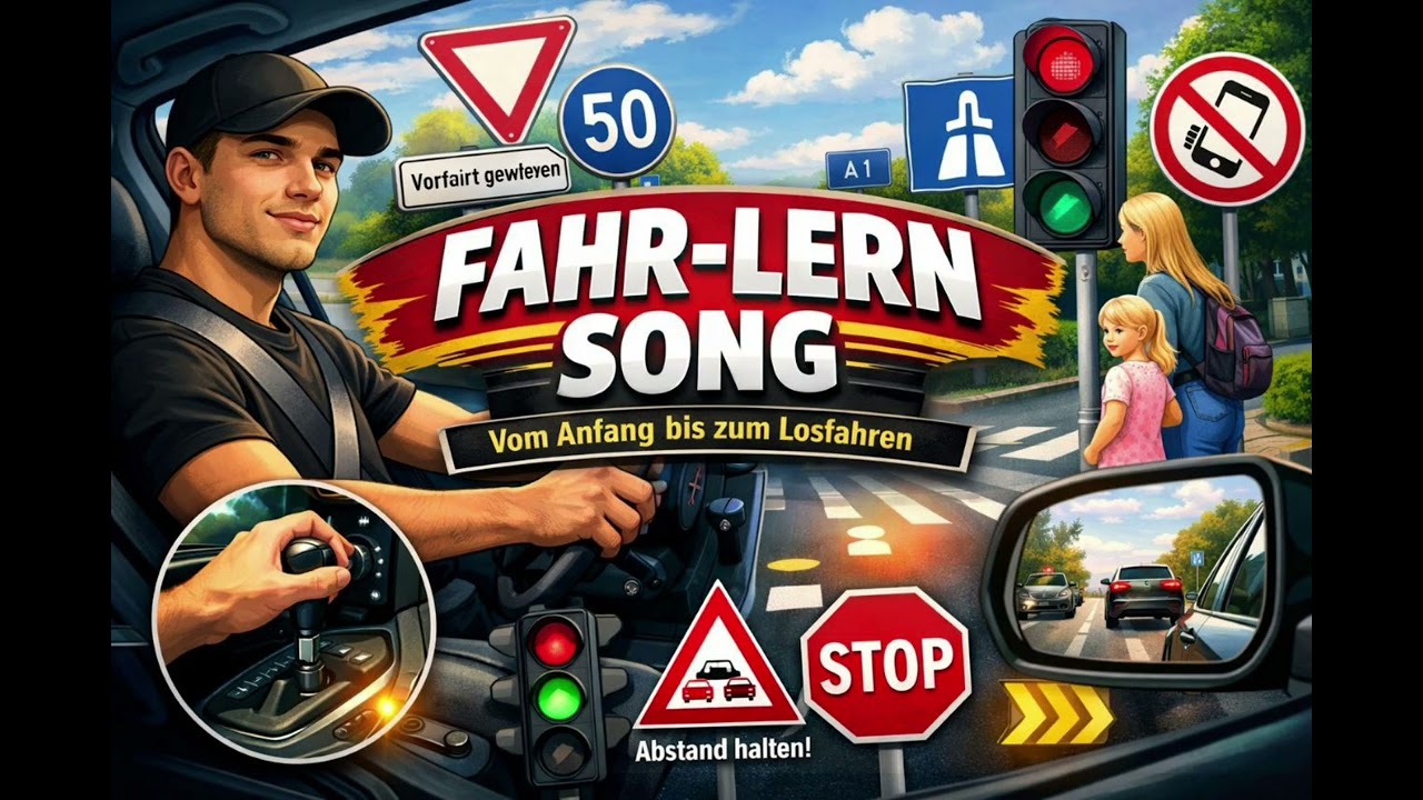 🚗 Lerne Schritt für Schritt richtig zu fahren, vom Einsteigen bis zum sicheren Losfahren. 🎶