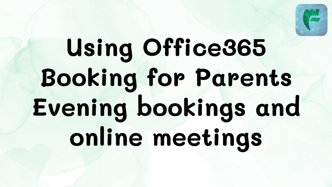 Using Office365 Booking to book parents evenings