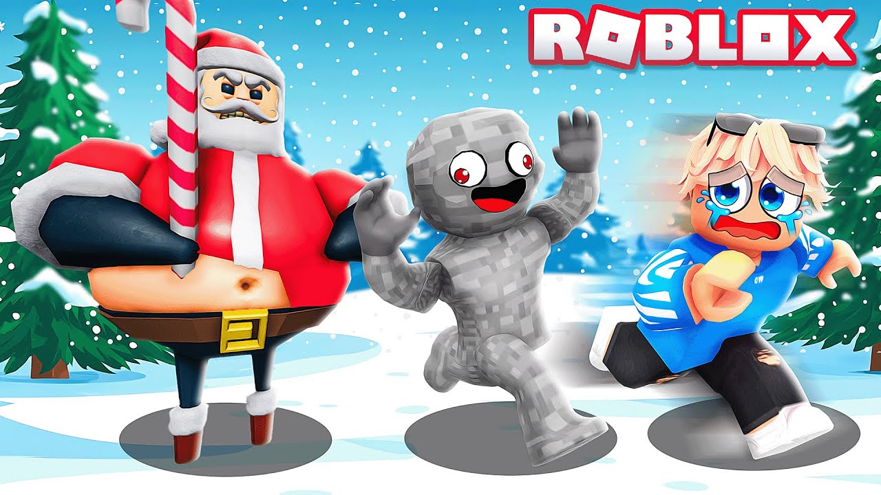 ENTKOMME dem BARRY WEIHNACHTSMANN in ROBLOX!