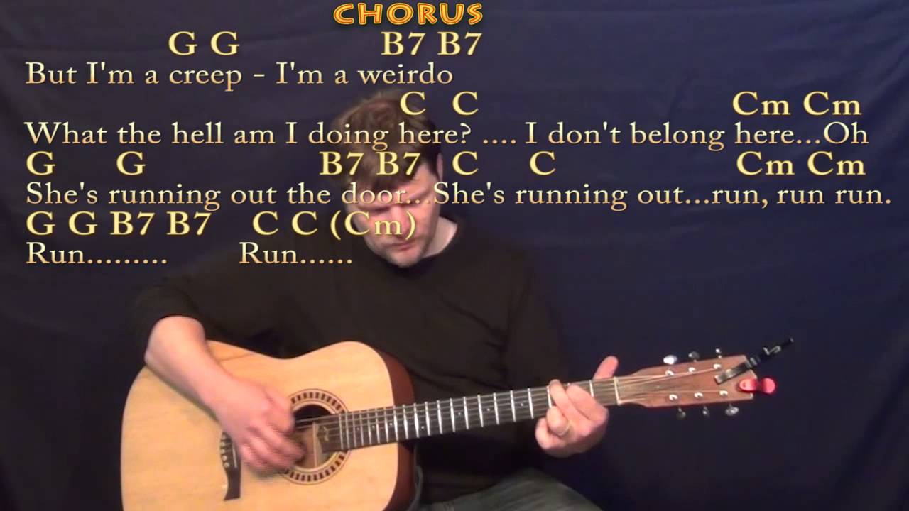 Creep (Radiohead) Strum Guitar Cover Lesson with Chords/Lyrics