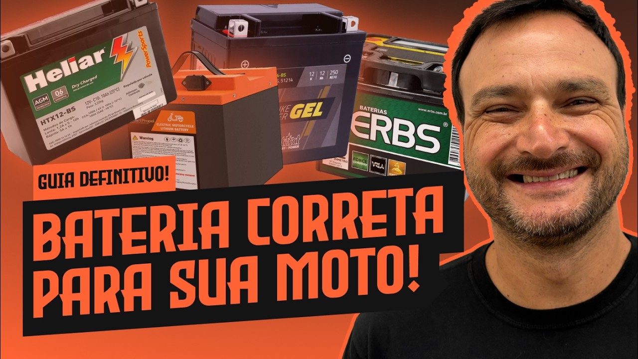 Bateria de MOTO! | Qual o melhor tipo de BATERIA para sua moto?