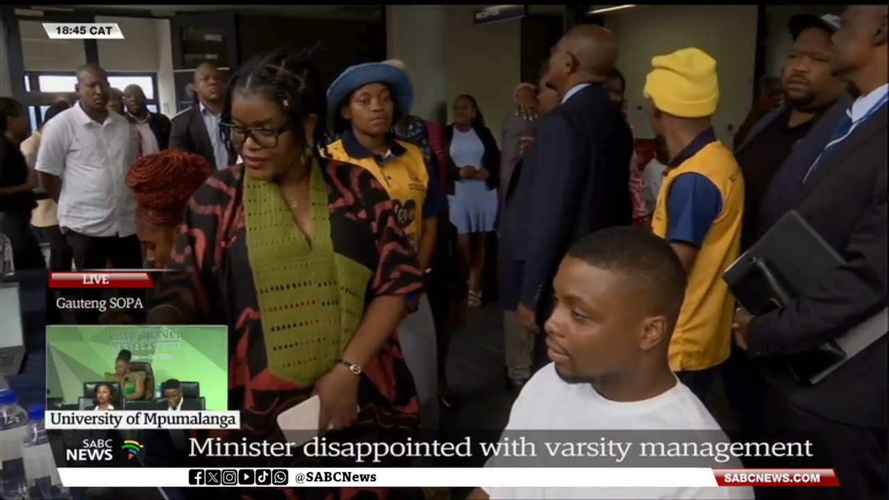 HET Minister disappointed with Mpumalanga University management