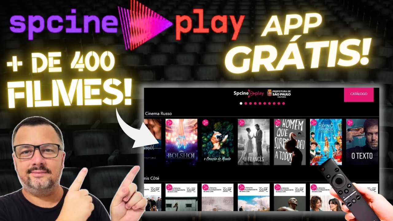 ✨APP SPCINE PLAY com + de 400 FILMES, SÉRIES e DOCUMENTÁRIOS BRASILEIROS SMART TV e CELULAR!