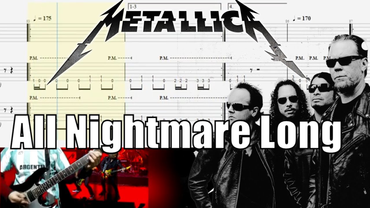 Metallica All Nightmare Long Guitar Cover With TAB