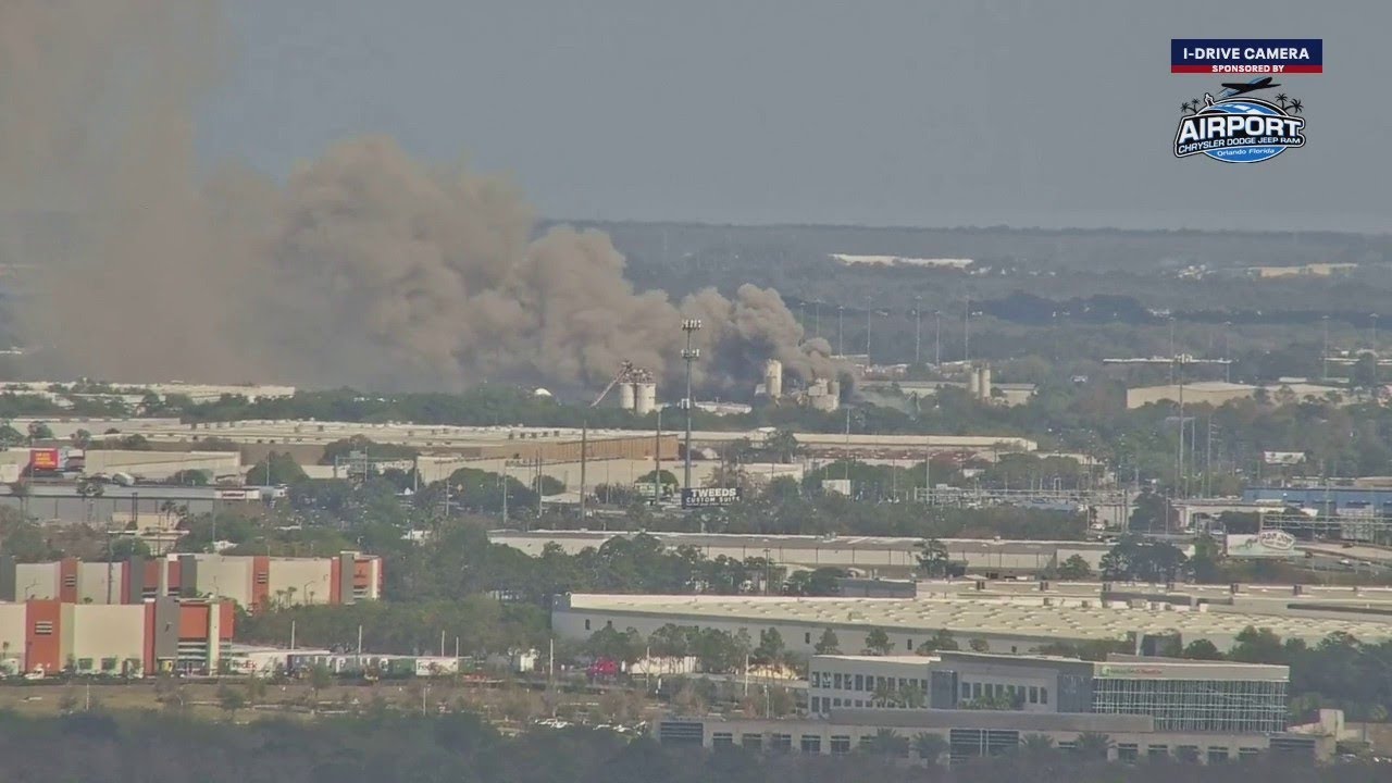 LIVE: Large metal scrapyard fire in Orange County, Florida
