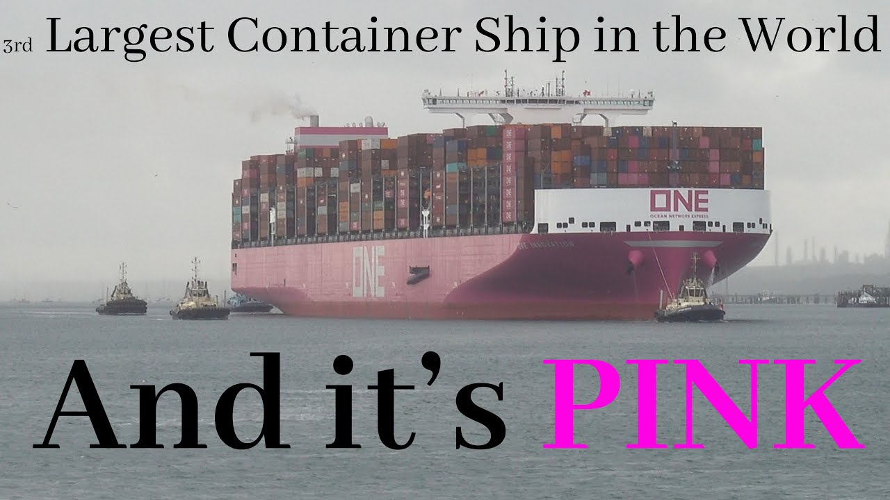 ONE Innovation, третий по величине контейнеровоз класса MegaMax, первое прибытие в порт Саутгемпт...