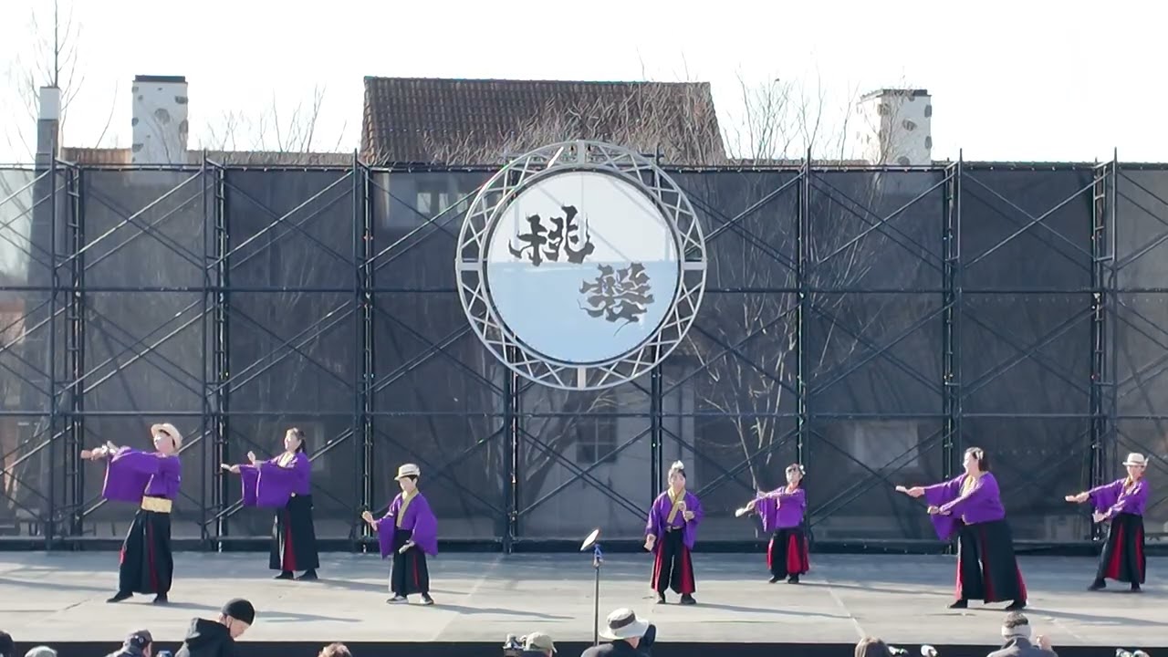 岡山うらじゃ連　楽一楽座あかいわ桃磐祭（モモロックフェス）２回目
